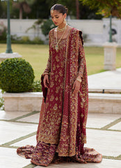 Opulent Maroon Bridal Kalidaar – Grace & Tradition Redefined