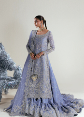 18 Lavender Silver Embellished Bridal Gown
