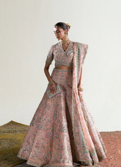 18 Peach Pink Embellished Bridal Lehenga