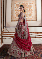 18 Crimson Regal Bridal Lehenga