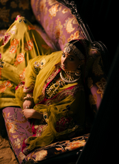 16 Crimson Red Bridal Lehenga with Heavy Floral Embroidery