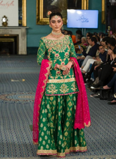 18 Mehndi Majesty in Emerald & Fuchsia