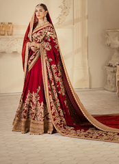 19 Classic Red Bridal Lehenga Saree