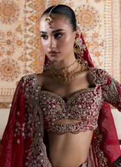 18 Crimson Regal Bridal Lehenga