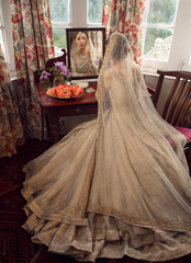 Ivory Couture Pishwas – Double Layered with Exquisite Handwork