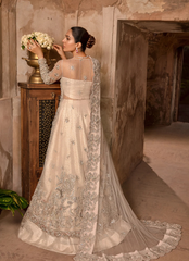 16 Ivory Silver Embellished Bridal Kalidaar