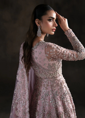 19 Pastel Pink Heavily Embellished Bridal Gown