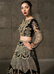19 Black and Gold Heavily Embellished Bridal Lehenga