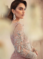 19 Powder Pink Embellished Bridal Saree