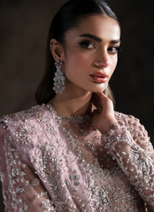 19 Pastel Pink Heavily Embellished Bridal Gown