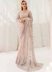 19 Blush Pink Embellished Bridal Saree
