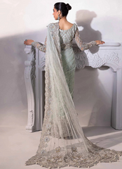 18 Elegant Blue Embellished Saree Gown