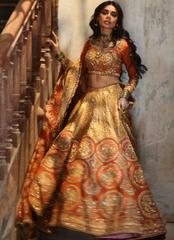 Bano Begum Bridal Masterpiece – Italian Silk Choli, Jamawar Lehnga & Organza Dupatta