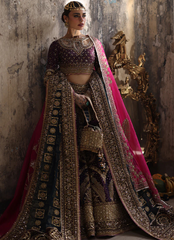 Gold Series Hussan Ara Mansion – Regal Royal Blue Bridal Lehnga Choli