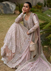 Refined Powder Pink Ensemble – Handcrafted with Timeless Detailing