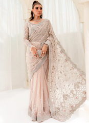 19 Blush Pink Embellished Bridal Saree