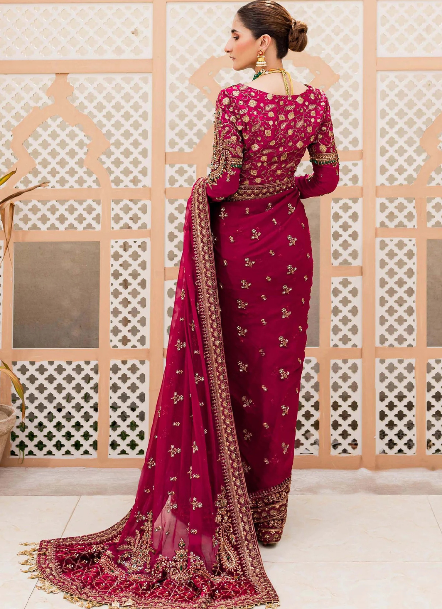 19 Embellished Red Bridal Saree