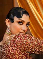 19 Traditional Maroon Bridal Lehenga with Heavy Hand Embroidery