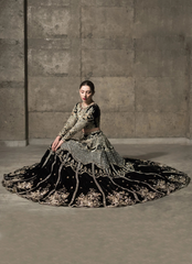 19 Black and Gold Heavily Embellished Bridal Lehenga