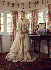 Ivory Couture Pishwas – Double Layered with Exquisite Handwork