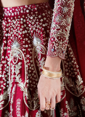 18 Crimson Regal Bridal Lehenga