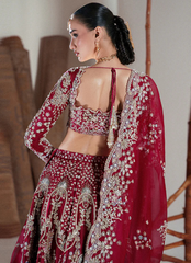 18 Crimson Regal Bridal Lehenga