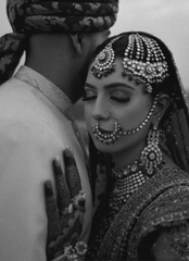 18 Deep Maroon & Gold Heavily Embellished Bridal Dress