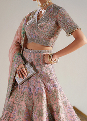 18 Peach Pink Embellished Bridal Lehenga