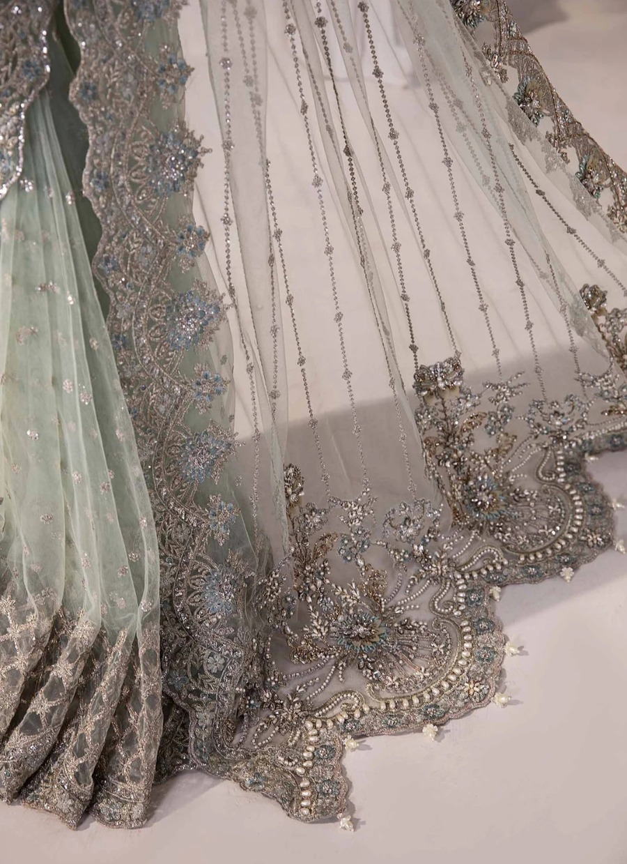 18 Elegant Blue Embellished Saree Gown