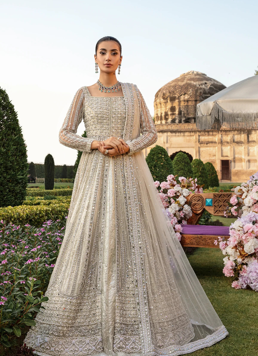 16 Pearl Elegance Silver Bridal Kalidaar