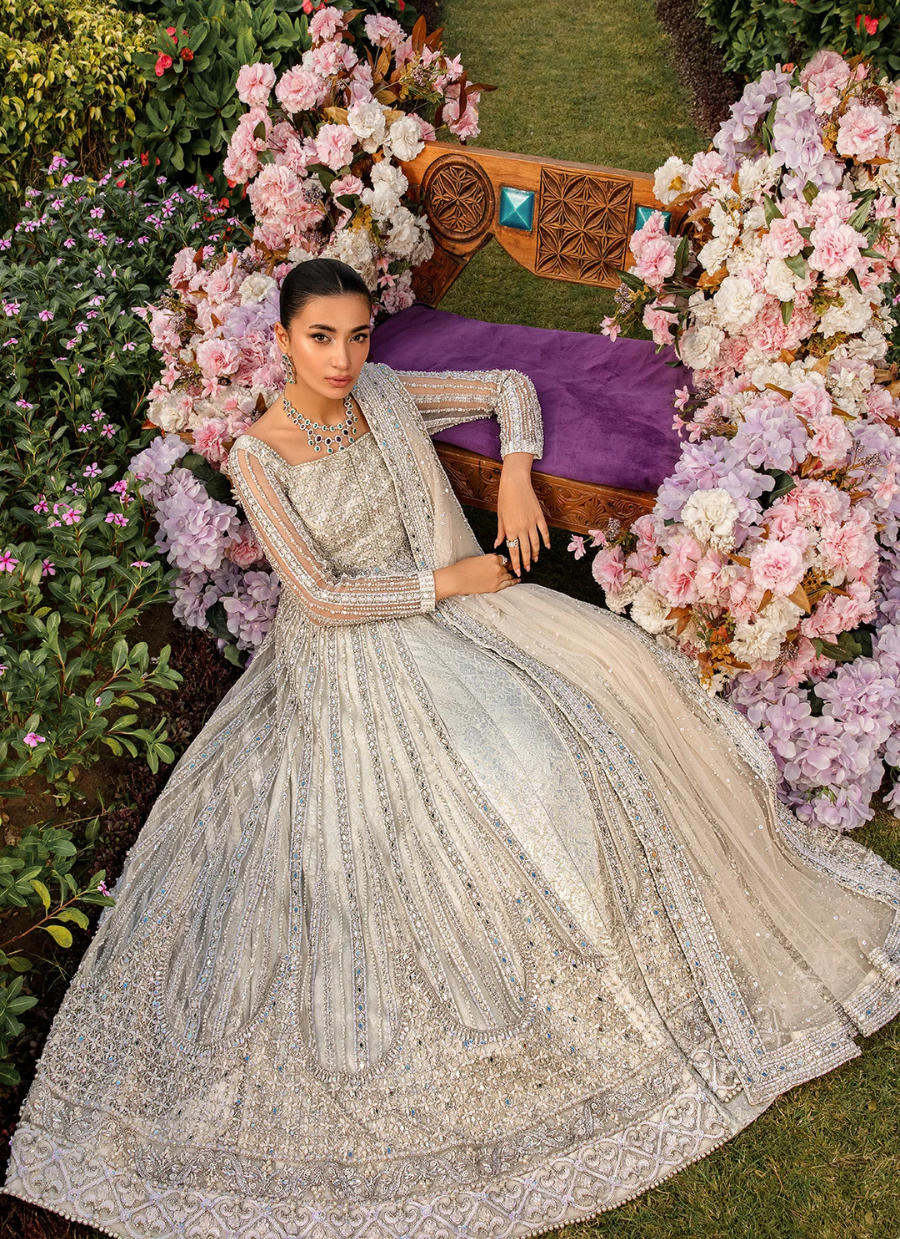 16 Pearl Elegance Silver Bridal Kalidaar