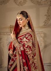 19 Classic Red Bridal Lehenga Saree