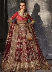 16 Imperial Red & Gold Bridal Lehenga Choli